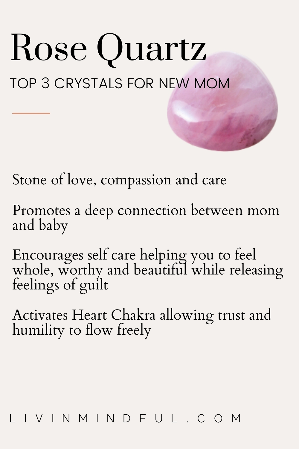 3 Crystals for New Moms Everywhere - Livin' Mindful