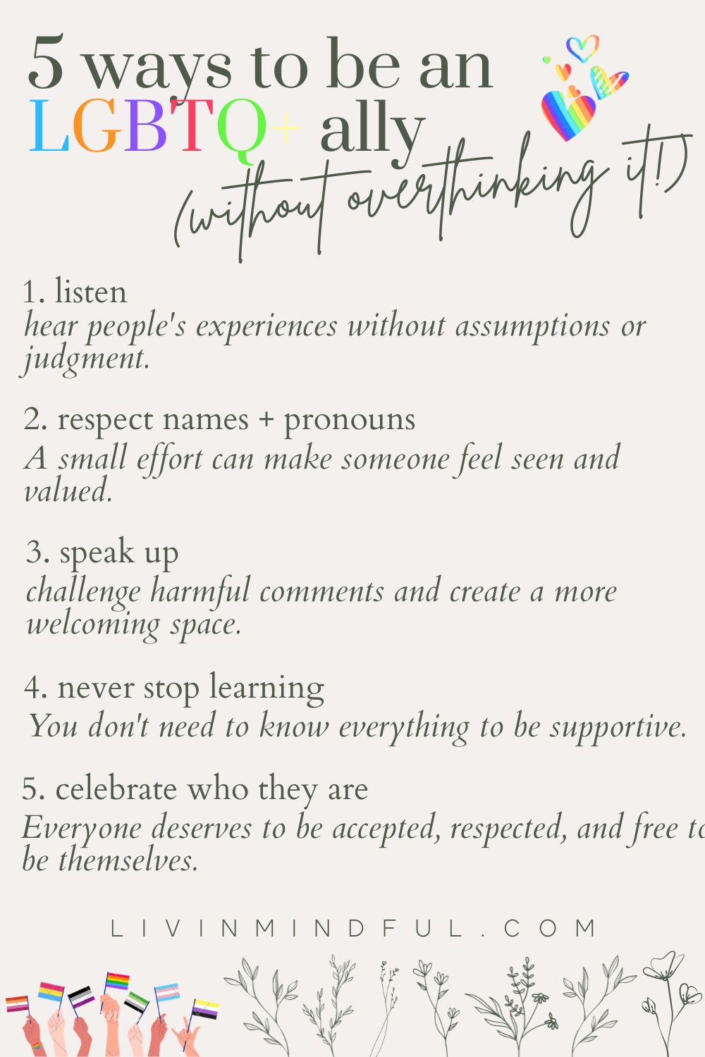how to be an lgbtq ally list 5